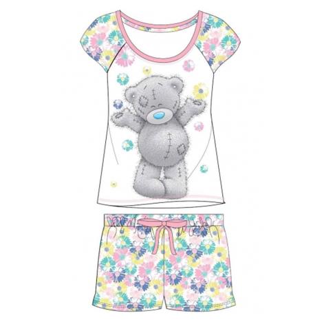 Adults Tatty Teddy Floral Me to You Bear Pyjama Top & Shorts Set £10.79